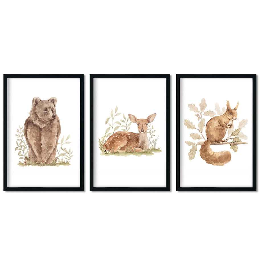 3 x plakat dla dzieci | zestaw IV 50x70