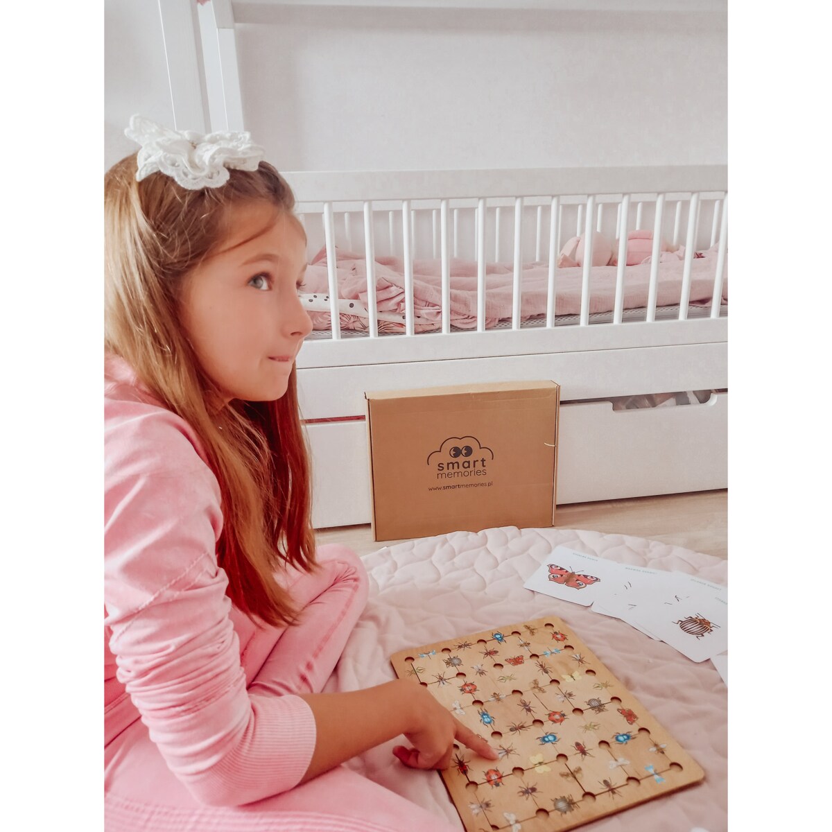 Puzzle drewniane Owady - gra logiczna Montessori