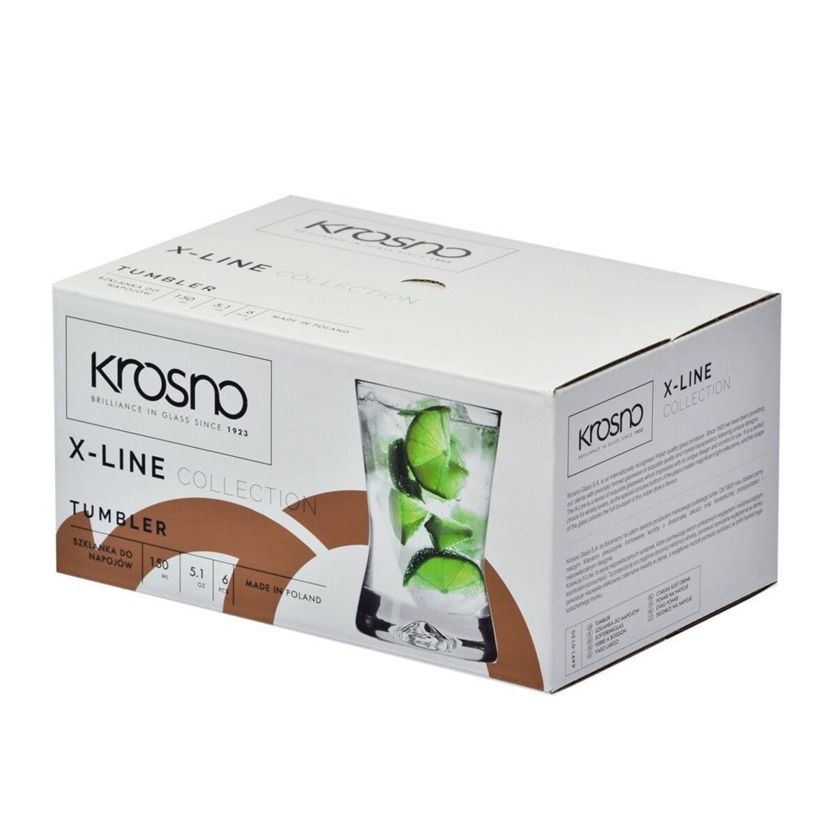 Szklanki do napojów X-line 150ml (komplet 6 szt.)