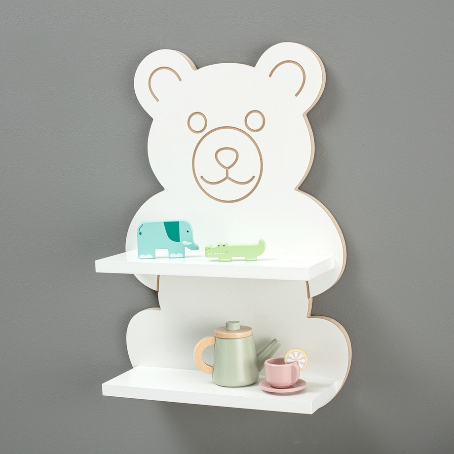 Półka Smiling Teddy Bear 38x14x56cm, 38 x 14 x 56 cm