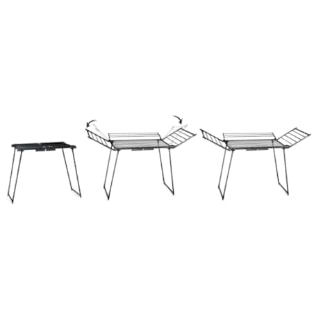 Suszarka na pranie stojąca rozkładana 22m Massido Lina czarna