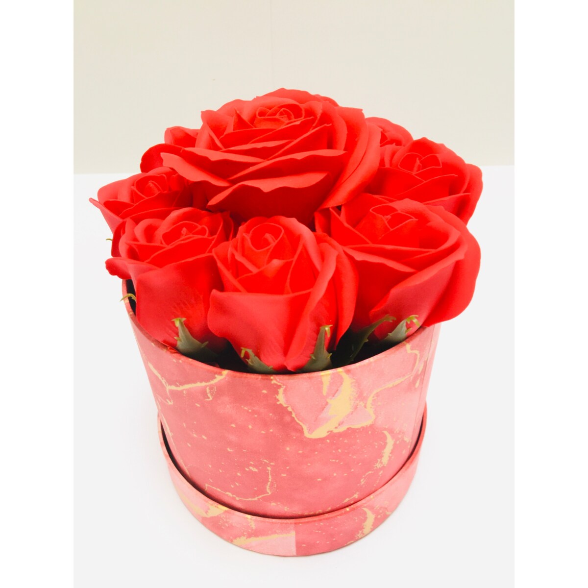 FLOWER BOX pudełko KWIATY Z MYDŁA płatki do kąpieli pachną na prezent róża