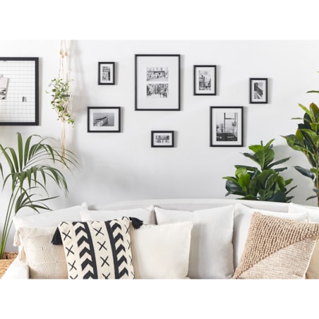 Galeria ścienna krajobrazy 7 ramek czarna ZINIARE