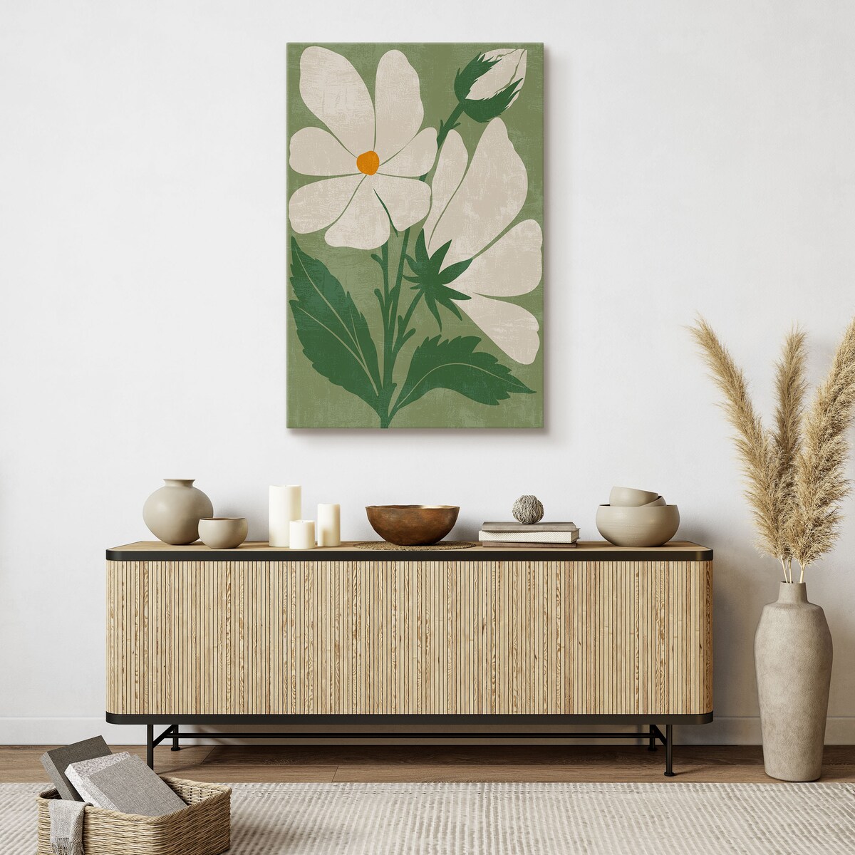 Obraz Akwarela Pąki Kwiatu Polnego 30x40cm