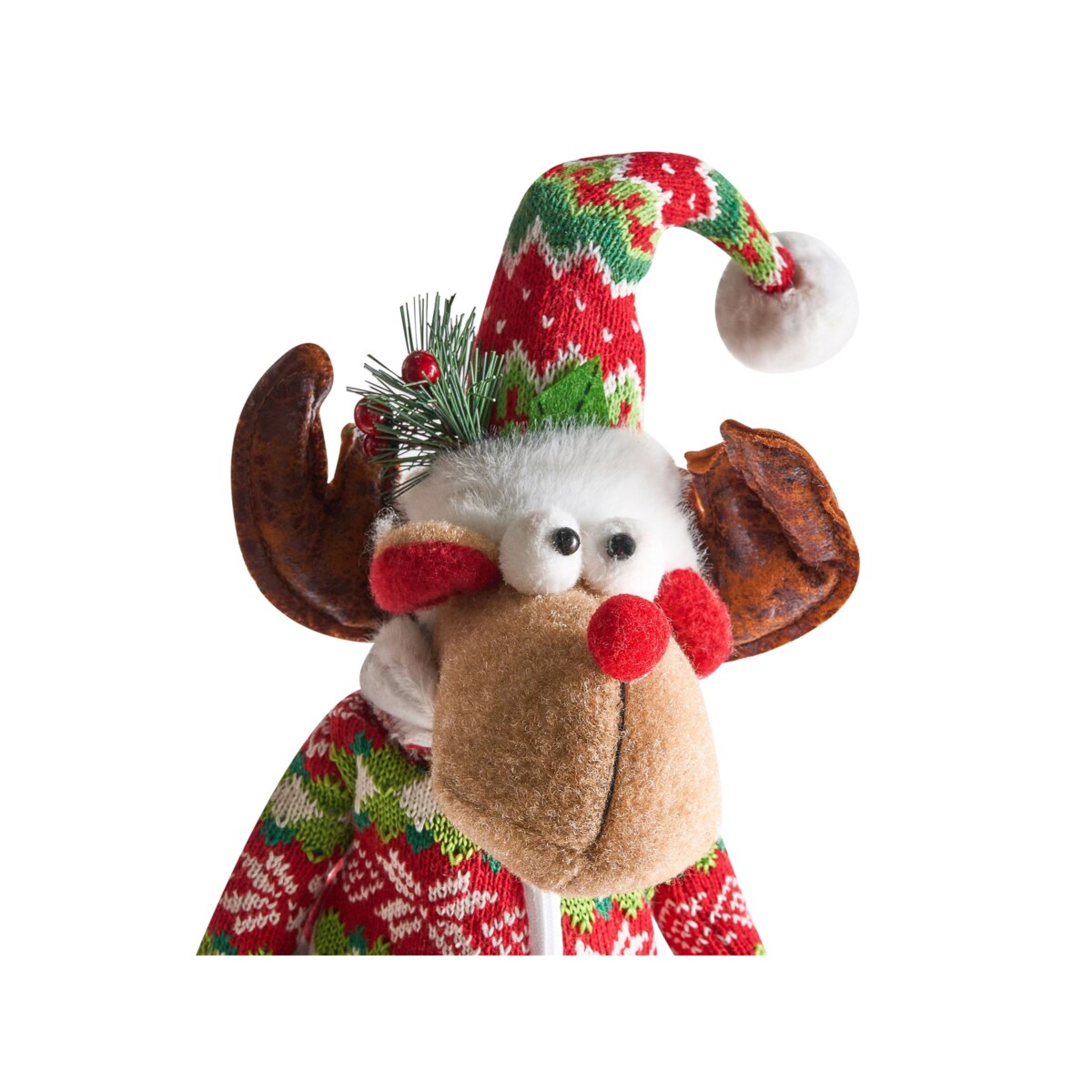 Zestaw 2 dekoracji świątecznych GEITSJOEN Renifer 55/58 cm Kolorowy