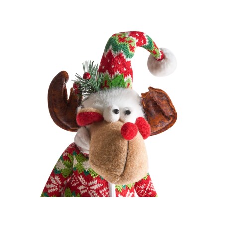 Zestaw 2 dekoracji świątecznych GEITSJOEN Renifer 55/58 cm Kolorowy