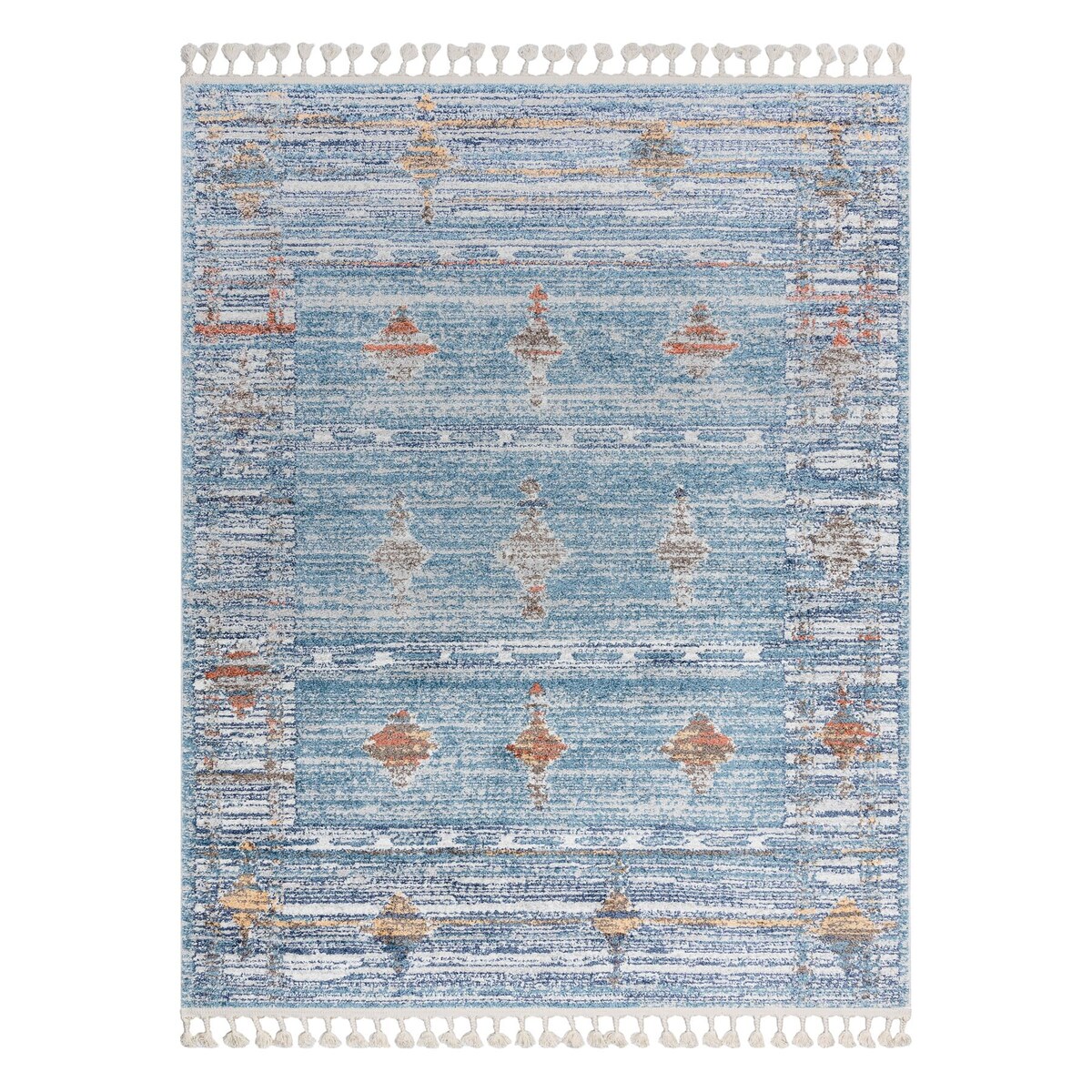 Dywan nowoczesny BELLE BF13C niebieski / beż 160x220 cm