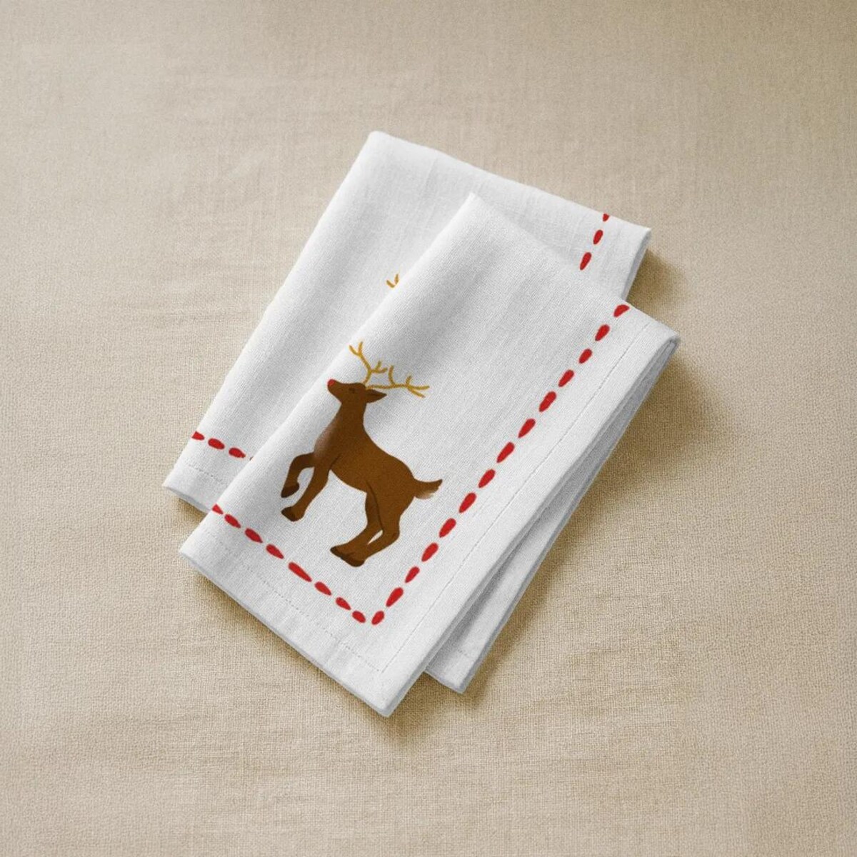 Serwetki świąteczne - Minimalistyczny renifer (2szt.)
