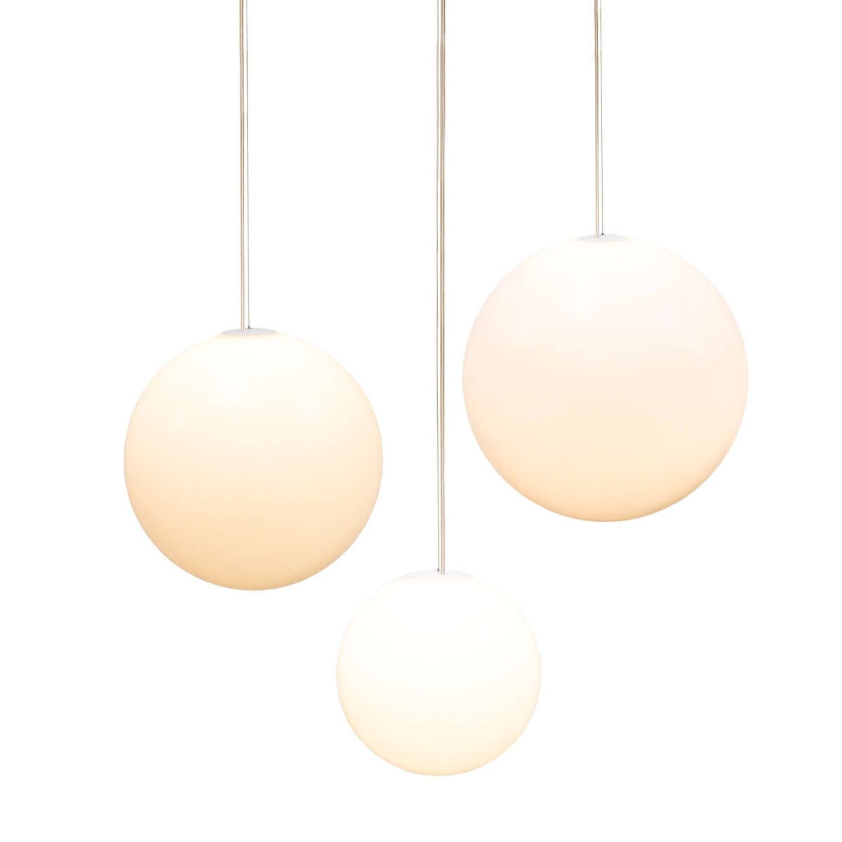 Zwisająca lampa ogrodowa Pianeta LUMPIA025XXHWNW King Home IP54 planeta biały