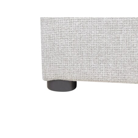 Łóżko z pojemnikiem tapicerowane 90 x 200 cm jasnoszare DINAN