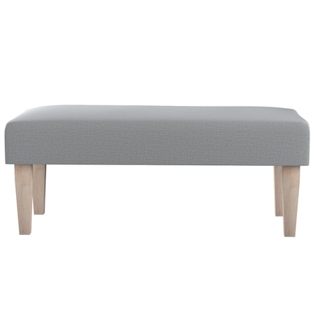Ławka, ciemno szary welwet, 100 x 40 x 40 cm, Ingrid
