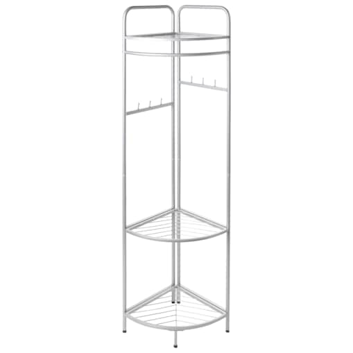 Narożny wieszak na ubrania LAWTON Srebrny