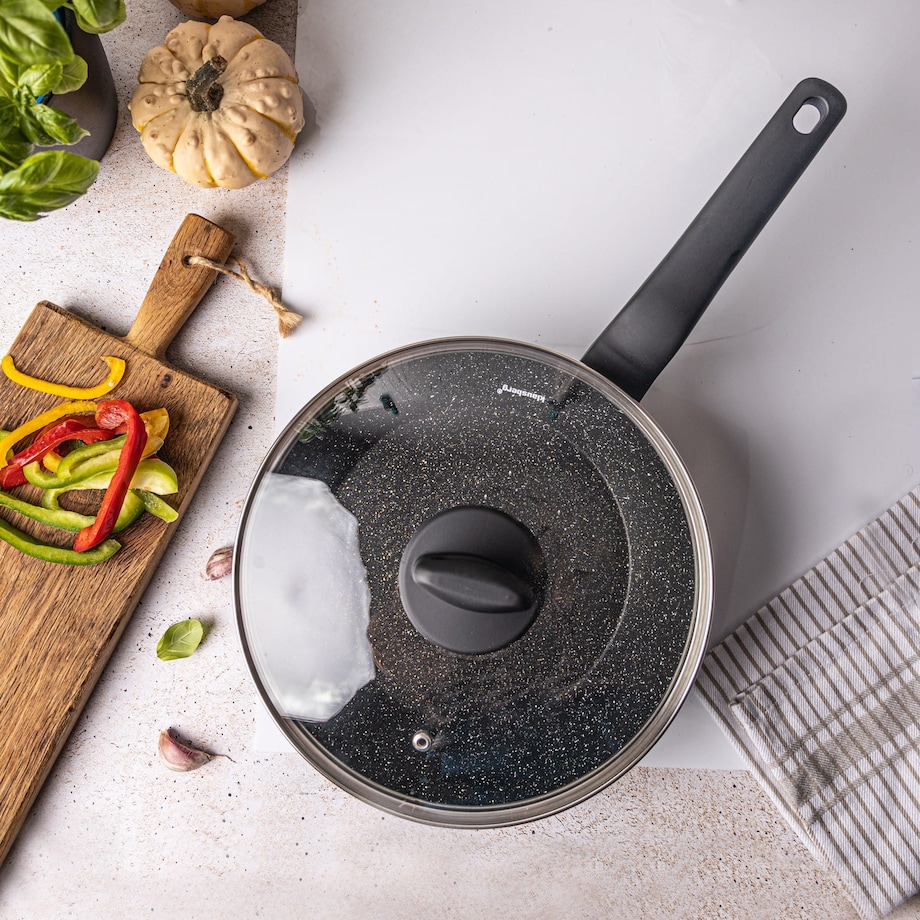 Patelnia głęboka z powłoką marmurową 24cm indukcja KLAUSBERG