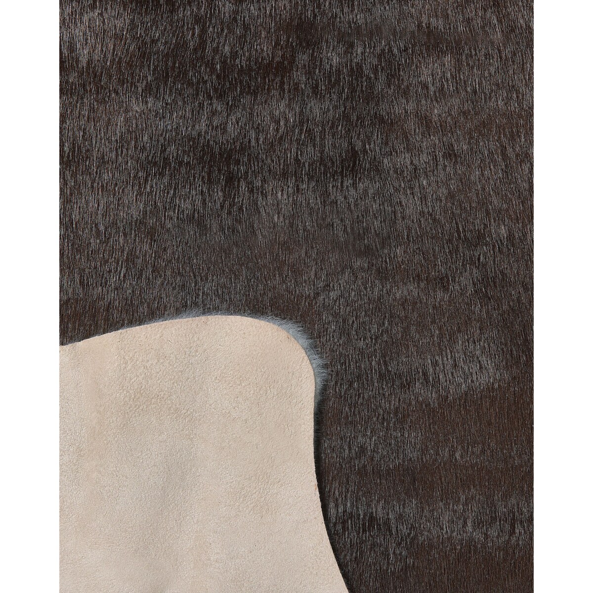 Dywan ekoskóra 130 x 170 cm biało-brązowy BOGONG