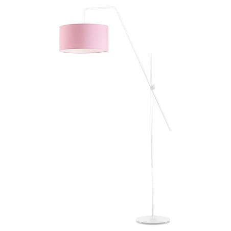 Lampa stojąca podłogowa przegubowa regulowana z abażurem walec MODERN