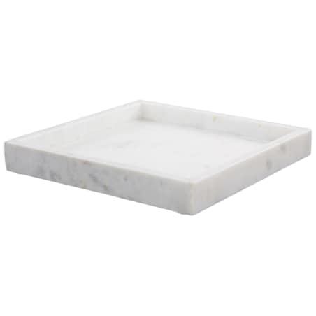 Taca dekoracyjna KATERINI Efekt marmuru Kamień Biały