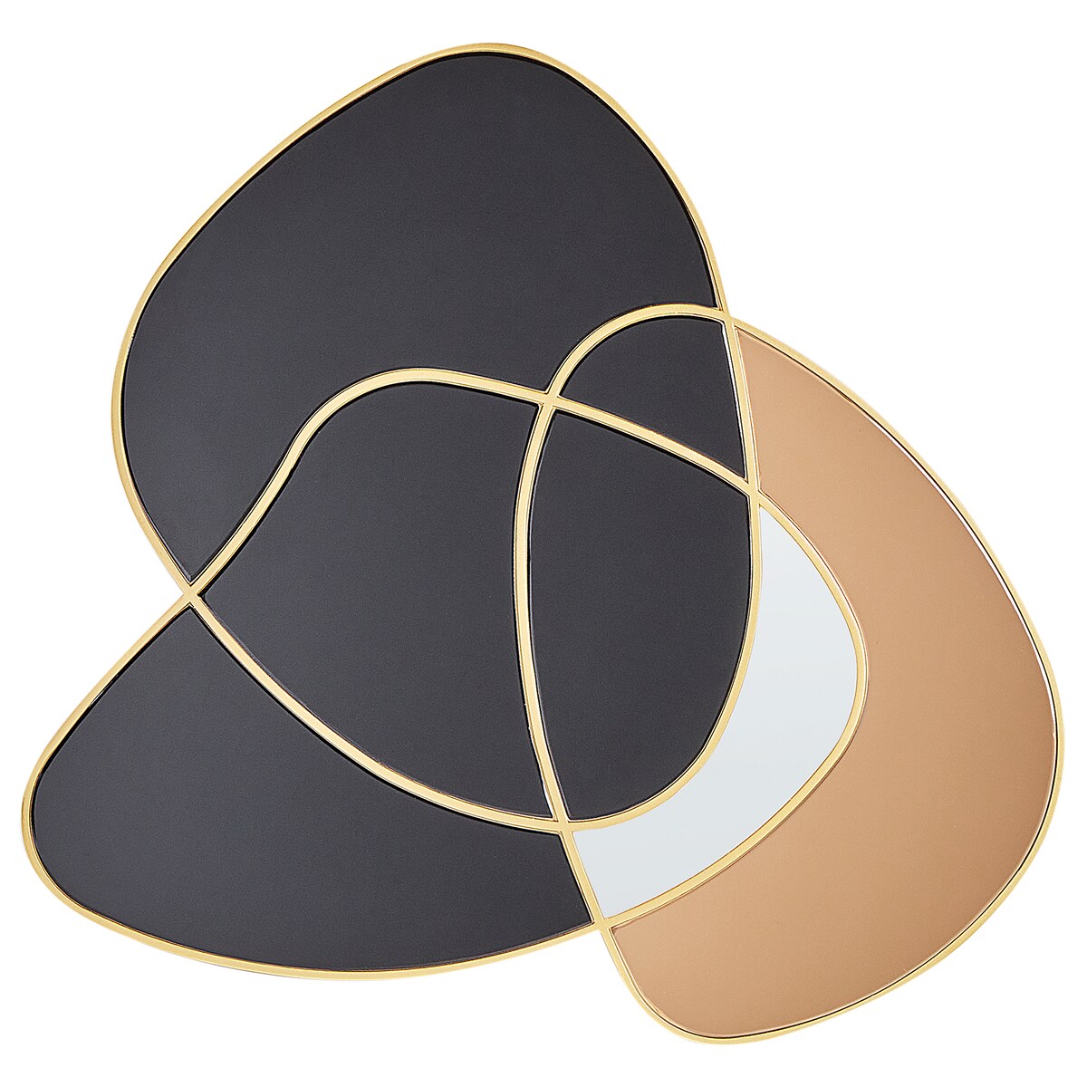 Lustro ścienne TAILLY 99 cm 89 cm Czarny