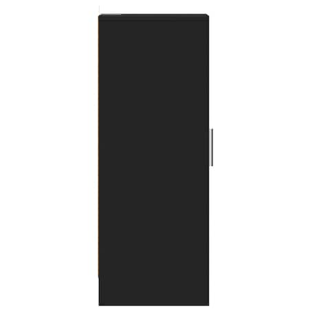 vidaXL Szafka na buty, czarna, 32x35x92 cm, materiał drewnopochodny