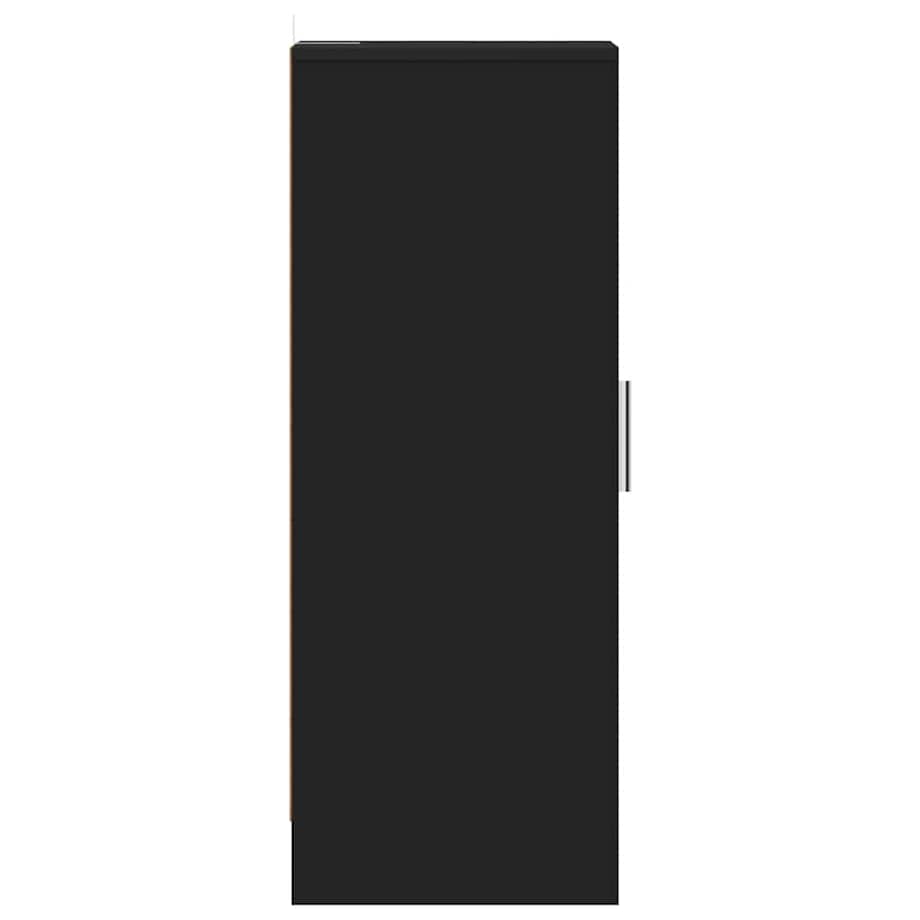 vidaXL Szafka na buty, czarna, 32x35x92 cm, materiał drewnopochodny