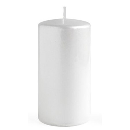 Świeca OPAL MET POŁYSK Walec duży 7xh17,5cm parafinowa biała