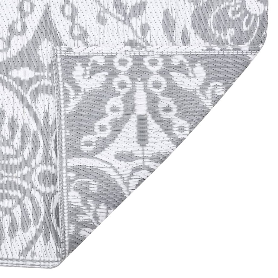 vidaXL Dywan zewnętrzny, ARAKIL Jasnoszary, 140x200 cm, PP