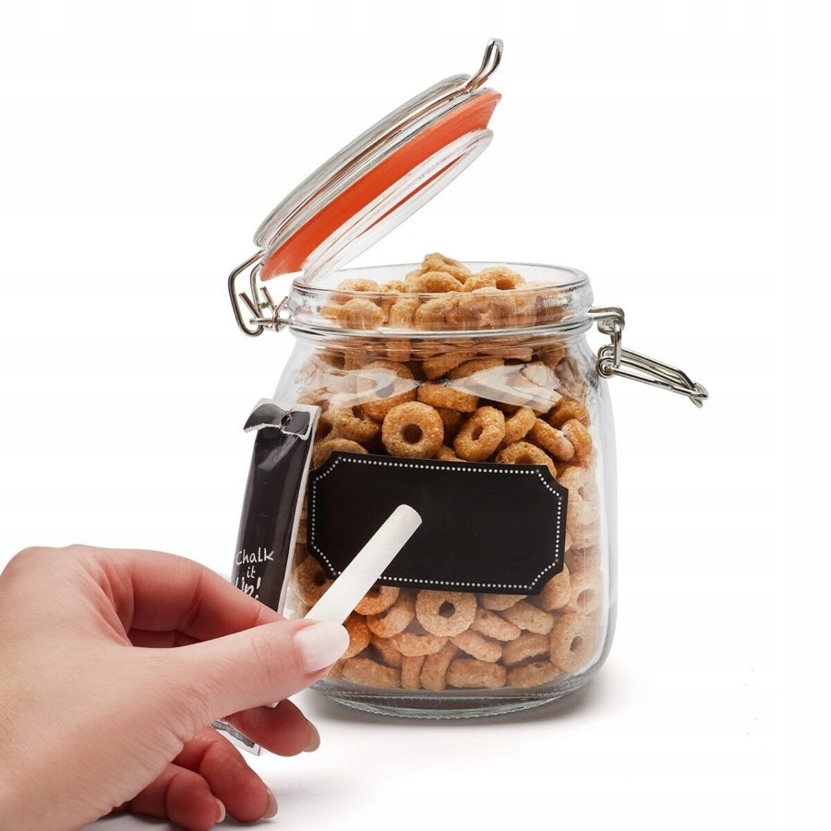 Słoik z etykietą do pisania kredą Chalk 2,1 L wek