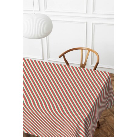 Obrus świąteczny - Kolorowe pasy 140x240 cm