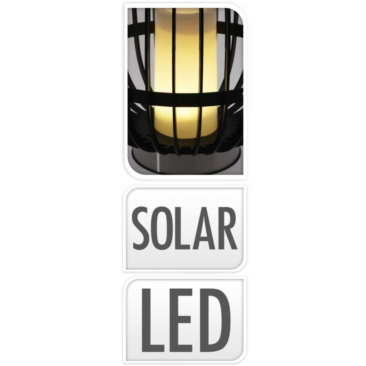 Lampion LED z baterią solarną, Ø 35 x 44,5 cm