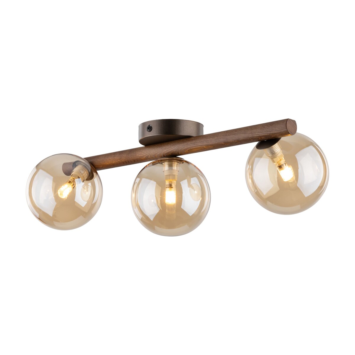 Lampa sufitowa TK Lighting ESTERA WOOD 11093 3xG9 drewno orzech bursztyn