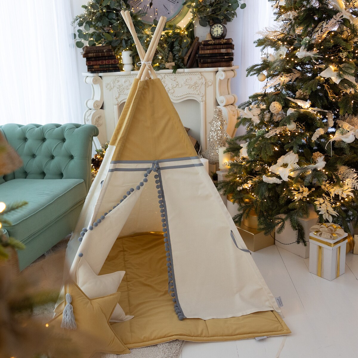 Namiot tipi Cozy Yellow Velvet