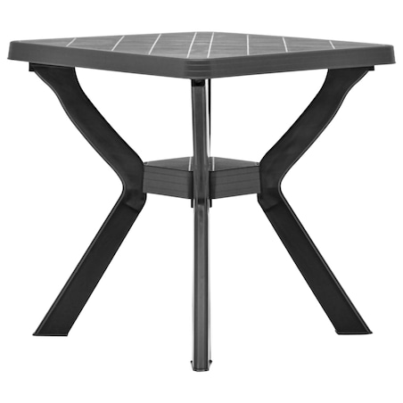 vidaXL Stolik bistro, antracytowy, 70x70x72 cm, plastikowy