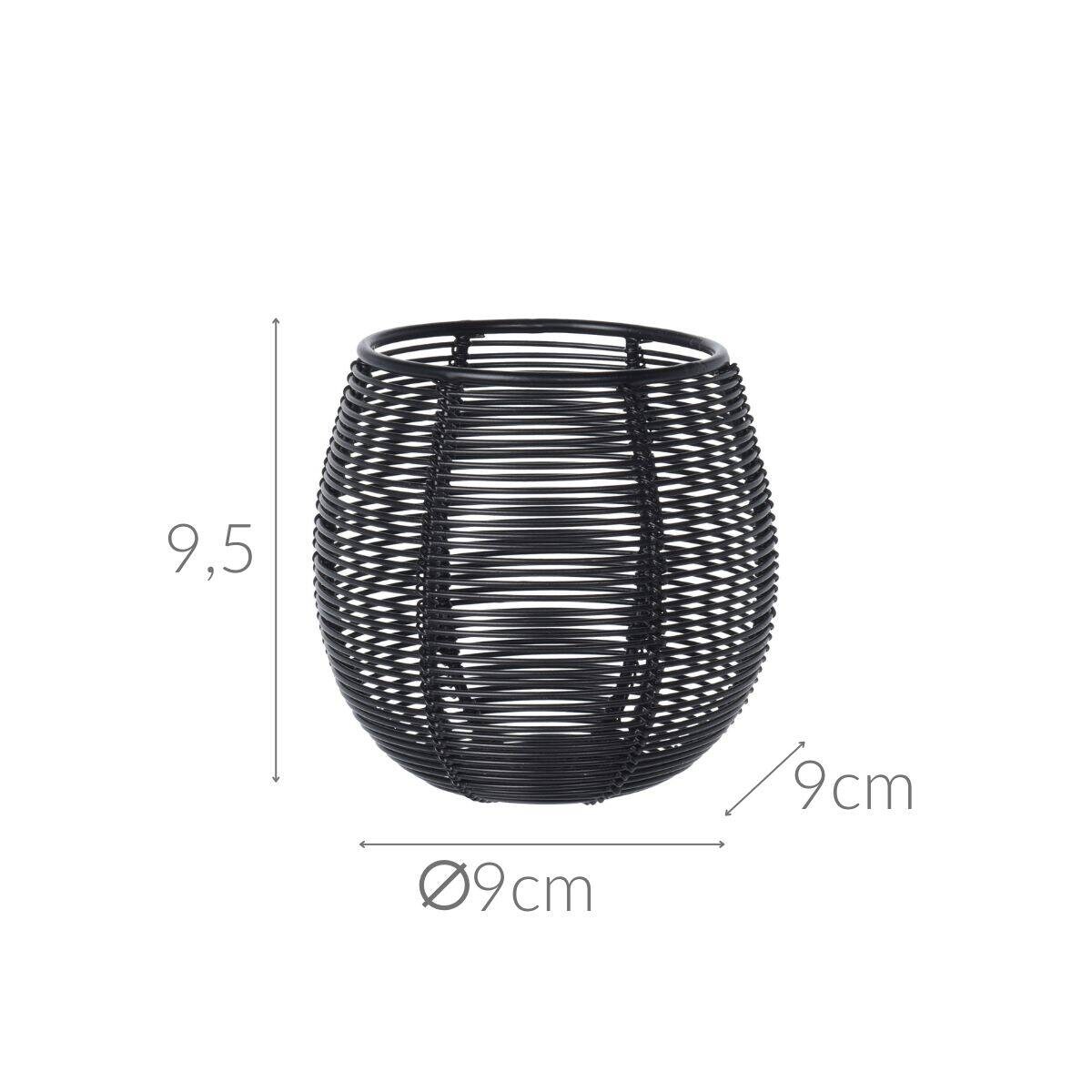 Świecznik na tealight, metalowy, Ø 9 cm