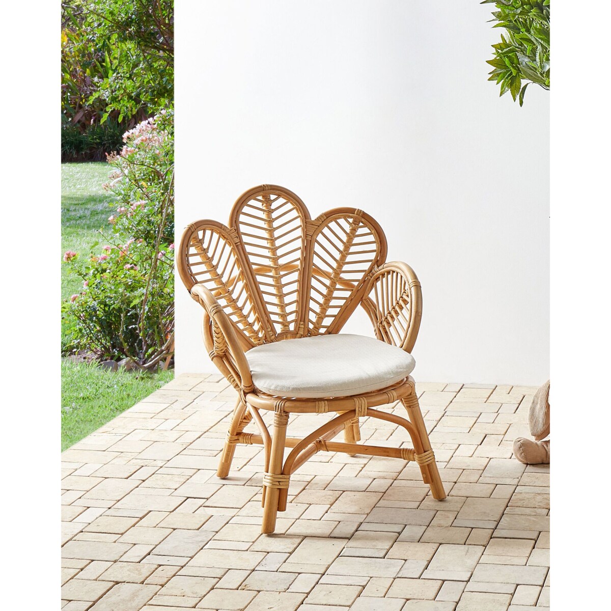 Fotel dziecięcy paw FLORENTINE II Rattan Naturalny