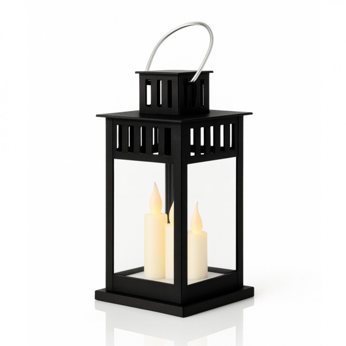 Lampion dekoracyjny LED z imitacją świecy 8 x 15 cm - LAMP57CZ