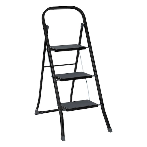 Drabina metalowa 3 stopniowa, 73,5 x 105,3 cm