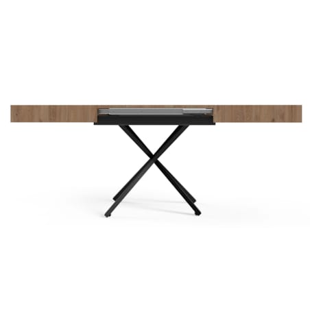 Ławostół Nowoczesny SIENNA, nogi X - Truffle Brown davos Oak