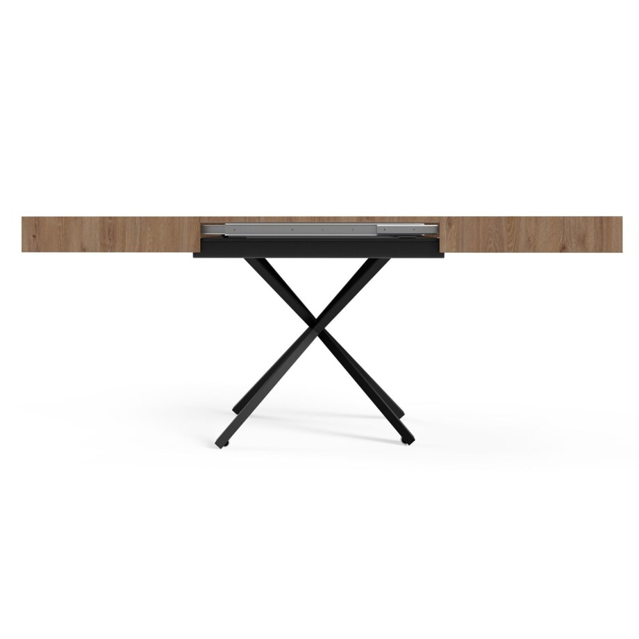 Ławostół Nowoczesny SIENNA, nogi X - Truffle Brown davos Oak