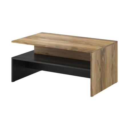 Stolik kawowy BAROS 100x60 orzech/czarny