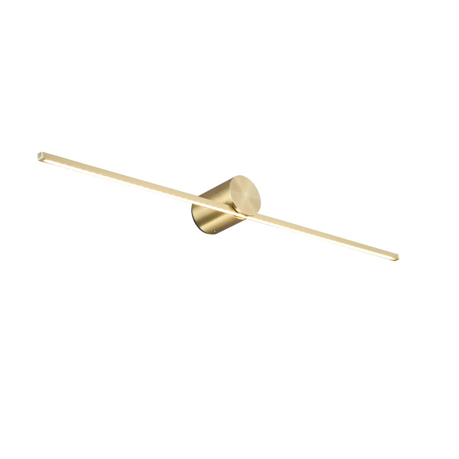 Złoty kinkiet Modern Slim L LP-777/1W L GD LED 8W podłużna łazienkowa lampa ścienna