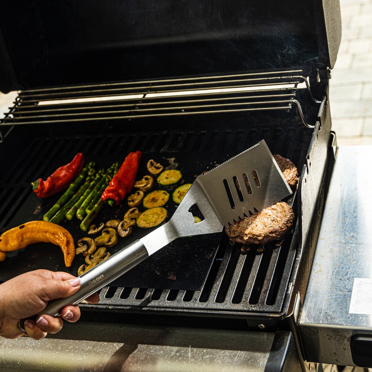 Zestaw przyborów do grilla, 3 elementy, Narzędzia do grillowania, KINGHOFF