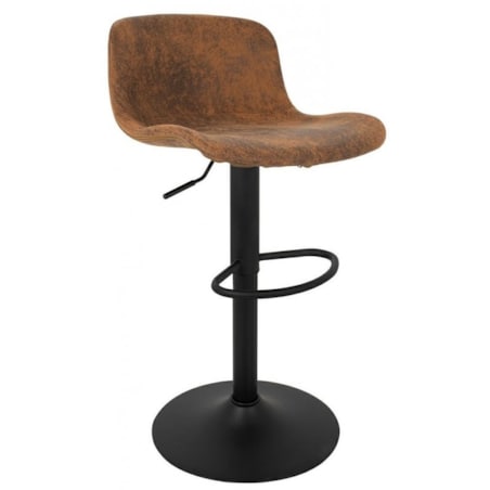 Krzesło regulowane Stor Pu KH010100942 z oparciem brązowe