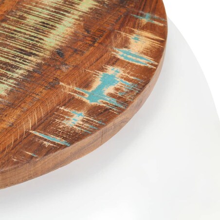 vidaXL Stolik kawowy, biały, 68 x 68 x 30 cm, lite drewno z odzysku