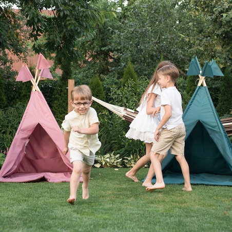 Wodoodporny namiot, tipi do ogrodu Dark Pink