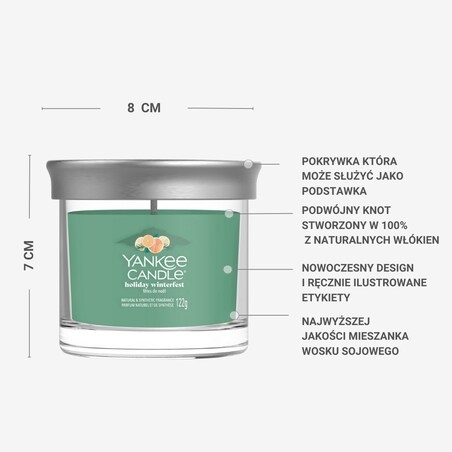 YC SIGNATURE - Tumbler mały HOLIDAY WINTERFEST