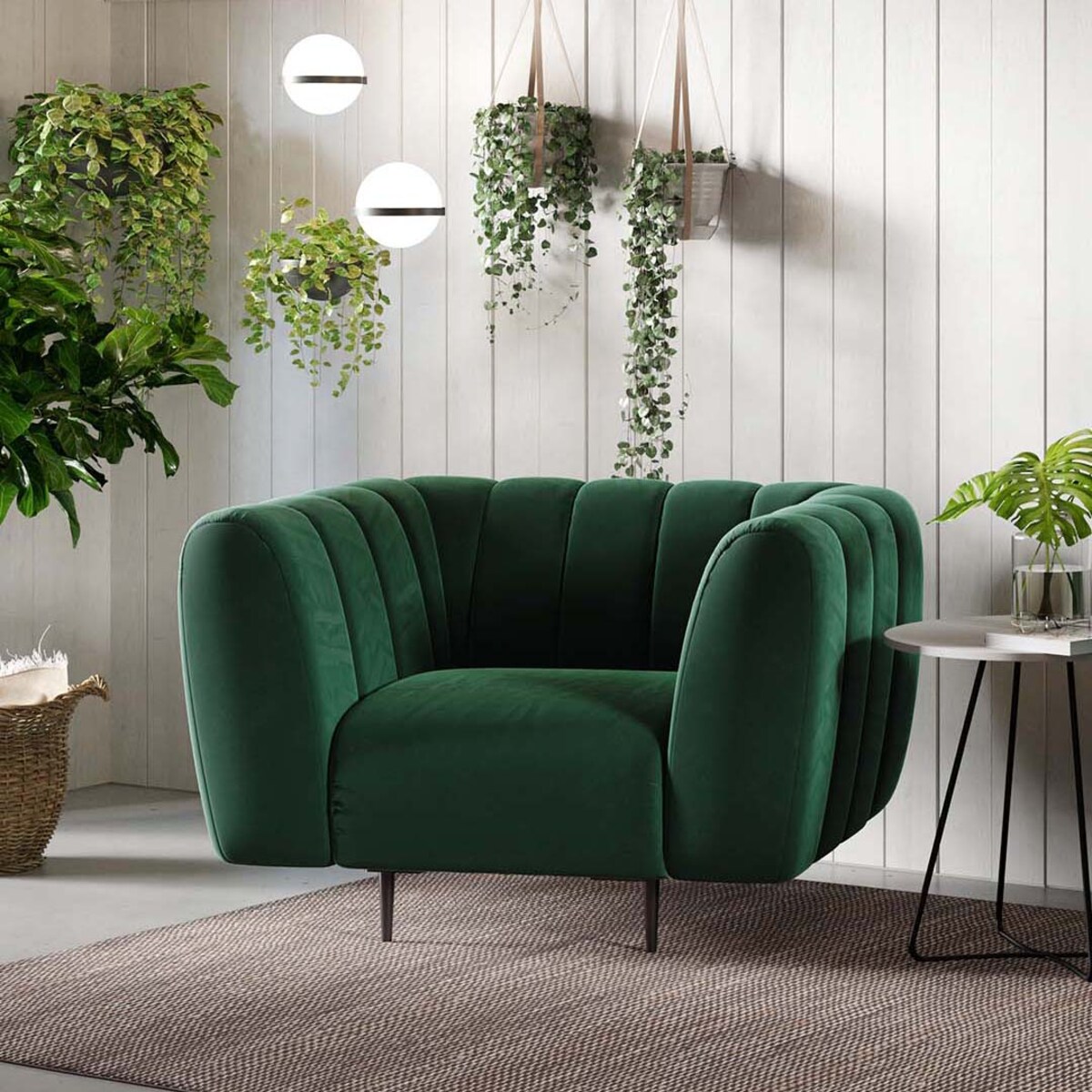 Shel Fotel - ciemnozielony