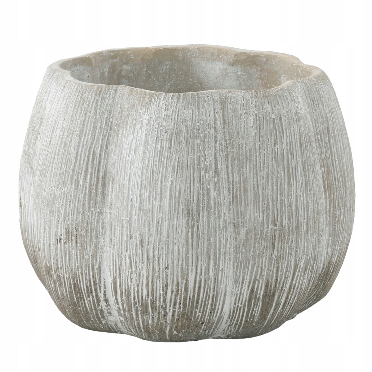 DONICZKA DYNIA BETONOWA SZARA 15cm dekoracja do salonu osłonka donica