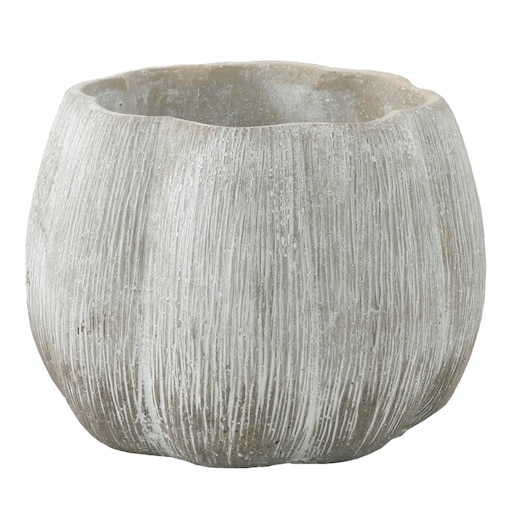 DONICZKA DYNIA BETONOWA SZARA 15cm dekoracja do salonu osłonka donica