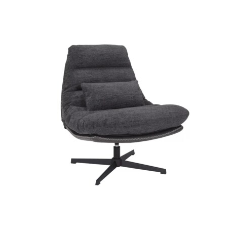 Fotel do salonu FELICIA RAVEN ciemno szary obrotowy