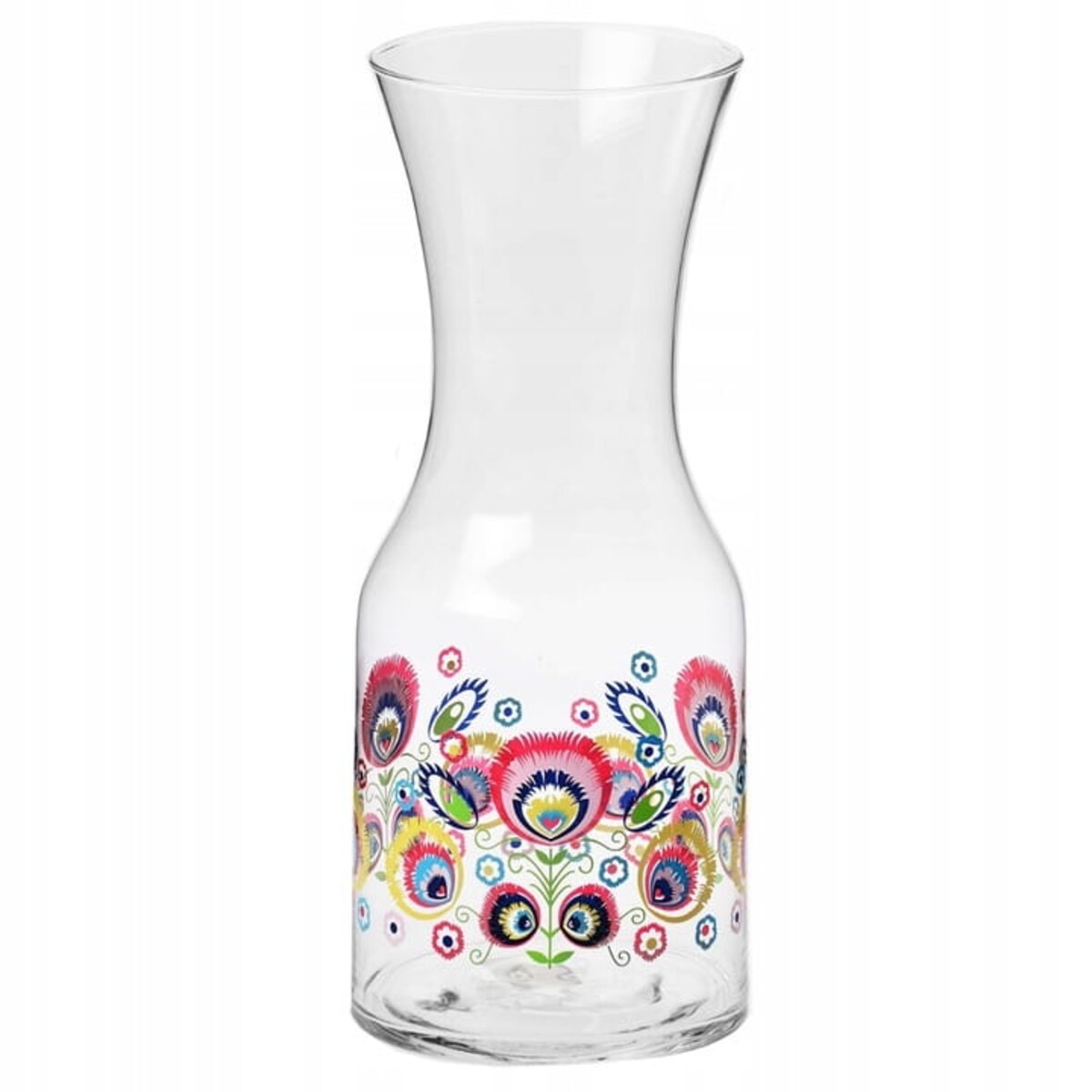 Karafka ze Wzorem Łowickim Folk Krosno 900 ml na Wodę Sok Napoje Prezent