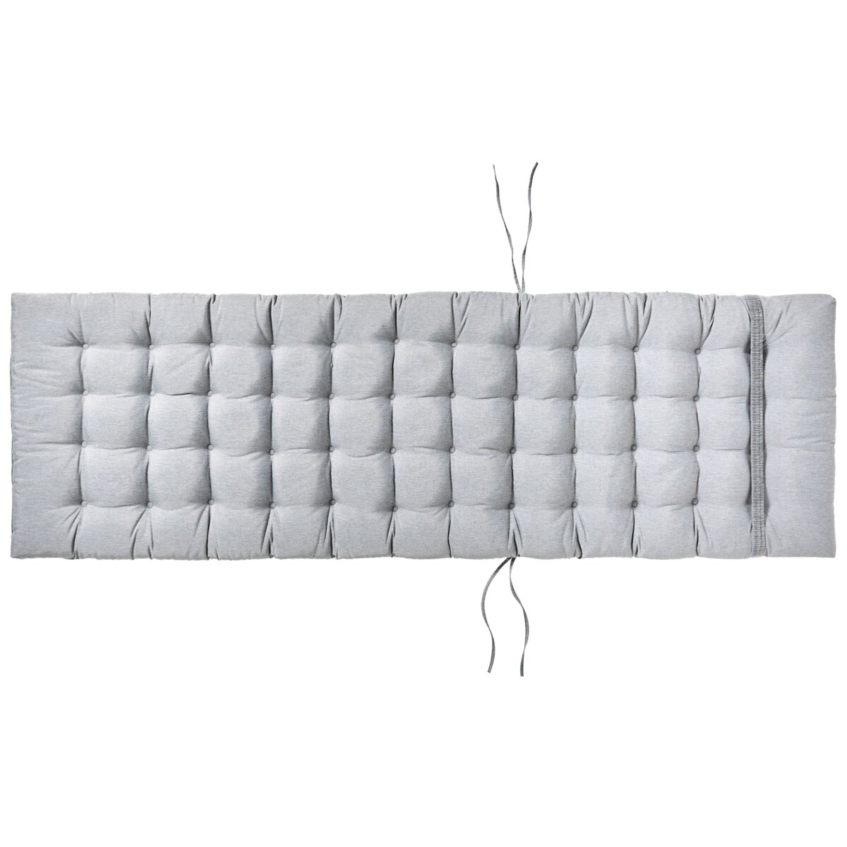 Leżak ogrodowy z poduszką CESANA PREMIUM Drewno akacjowe Szary